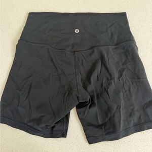 lululemon athletica Black High-Rise Bike Shorts